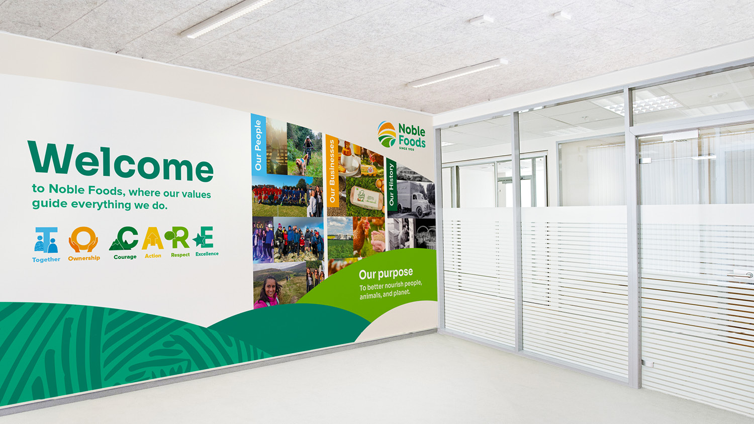 noble-foods-case-studies-rebrand-2021-zc036 Noble foods wall
